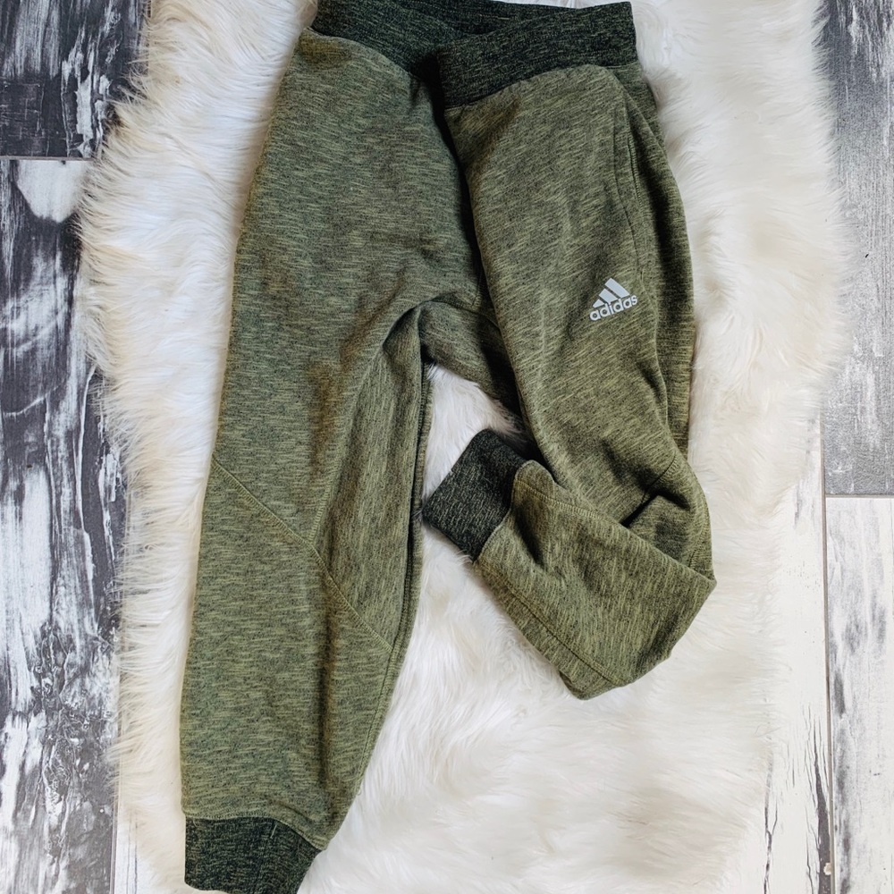 Olive Adidas Jogger Capris